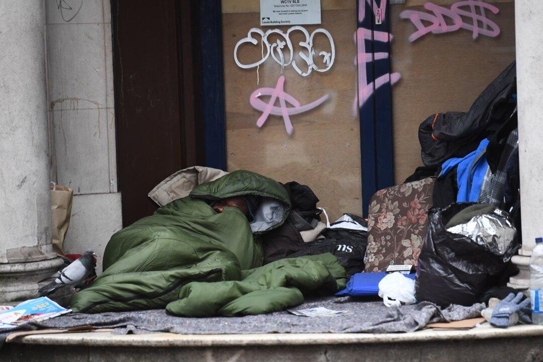 Homeless in London Vulnerable as UK Faces Drop in Temperatures