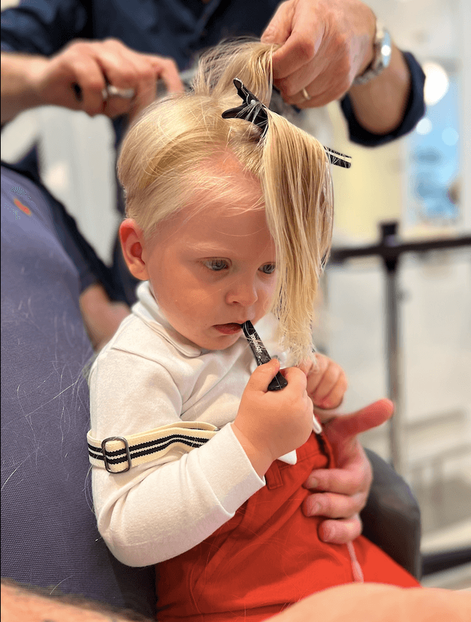 David's first haircut at 1 year, and 6 months old. (Courtesy of <a href="https://www.instagram.com/tetiana_doronina/">Tatiana Doronina</a>)