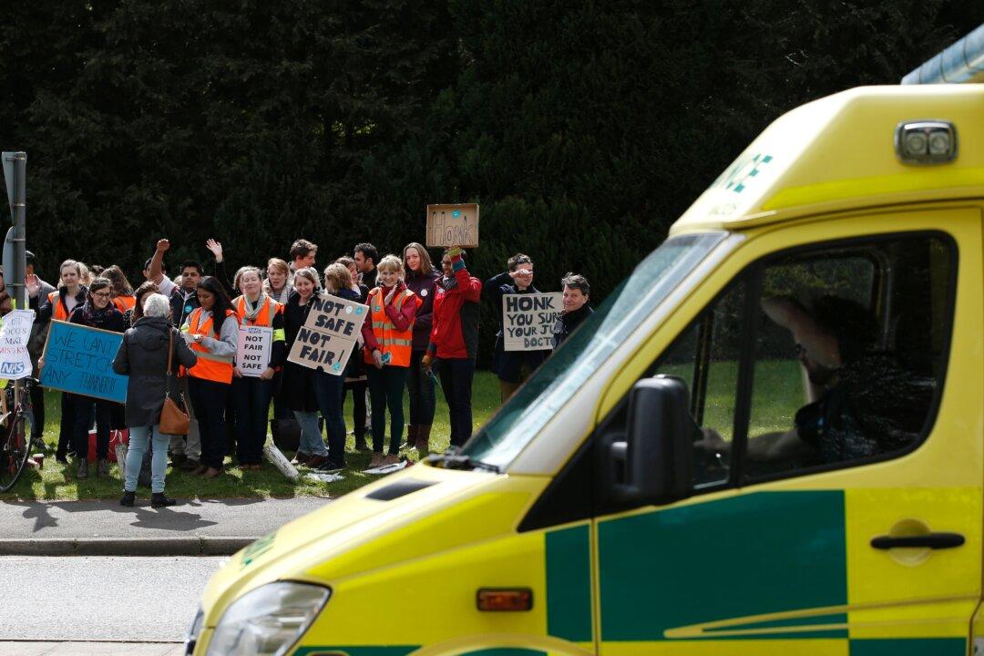 British Government Mulls Banning Strikes by Health Care Workers