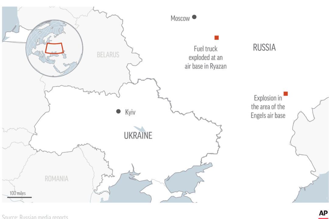 Moscow Says 3 Killed in Ukrainian Drone Attacks on Air Bases Deep Inside Russia