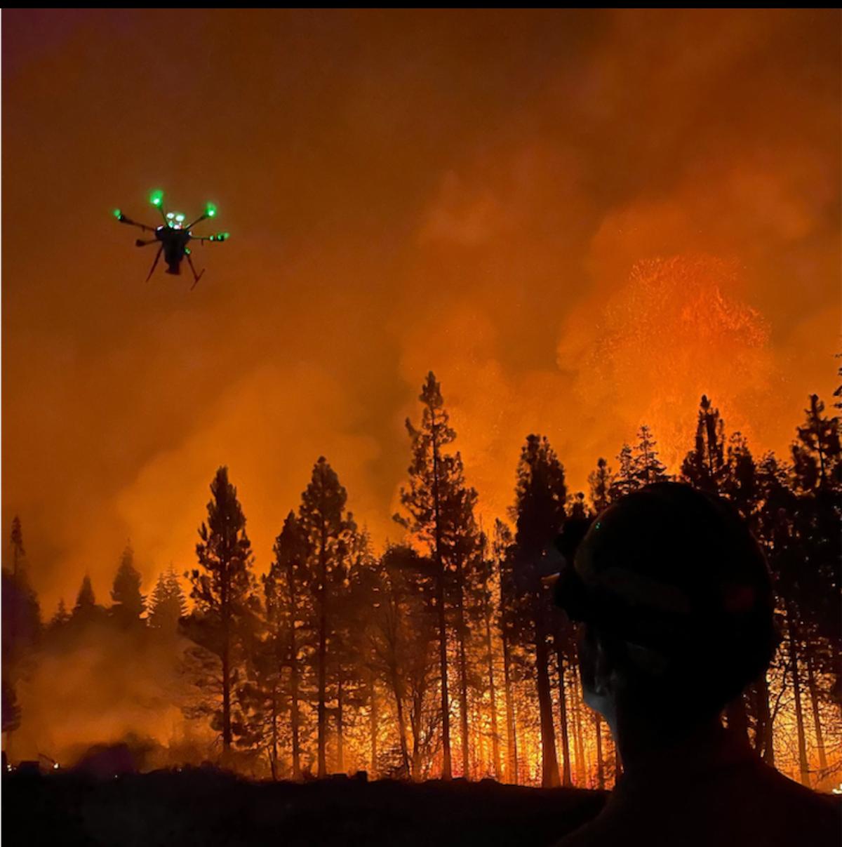 Tech Company Fights Wildfires Using Fireball-Dropping Drones
