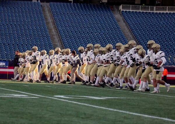 The players of St. Bernard's football team surprise everyone, in "All In: Miracle at St. Bernard’s." (Gravitas Ventures)