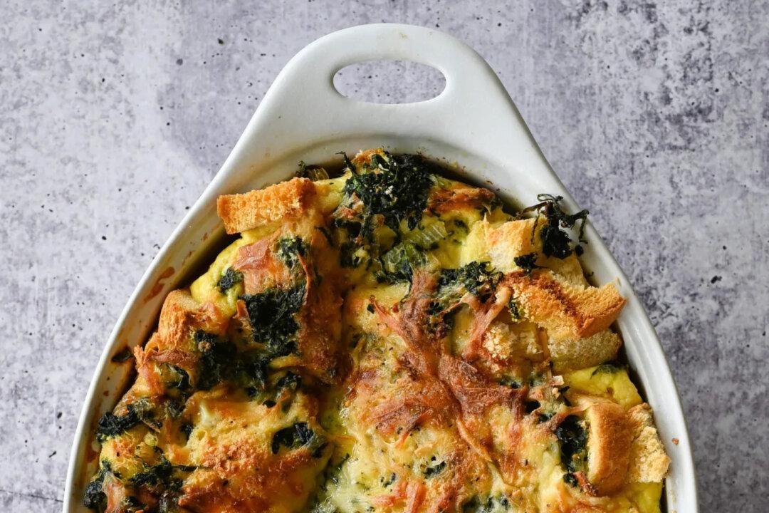 Spinach & Cheese Strata