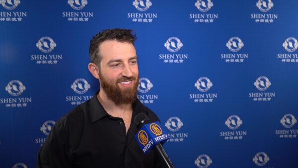 Social media influencer Cameron Hamilton at the Dec. 26, 2022, evening performance of Shen Yun Performing Arts at the Atlanta Symphony Hall. (NTD)