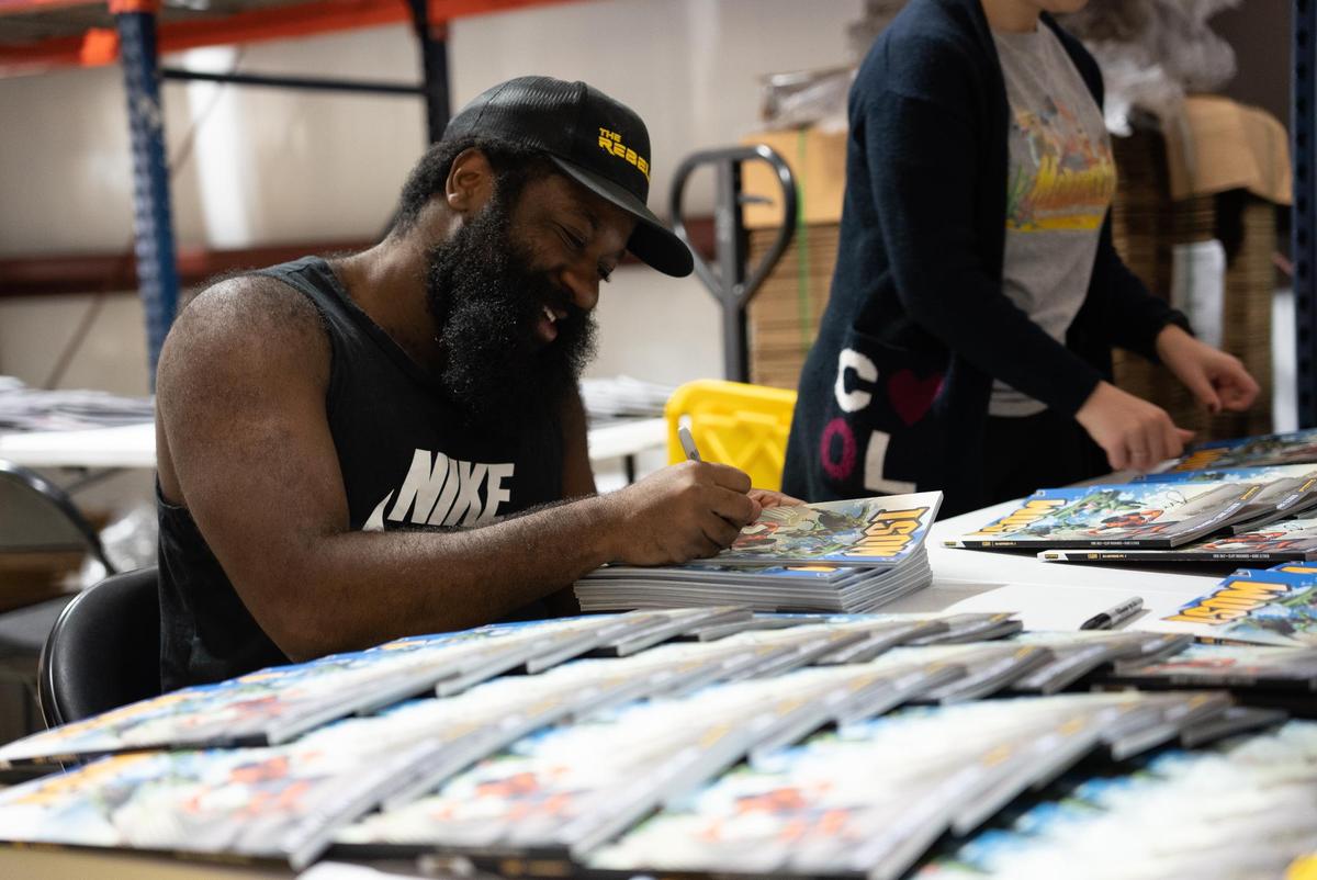 Eric July is the lead vocalist for rap-metal band BackWordz and author of the comic book series "Isom." (Courtesy of Rippaverse)