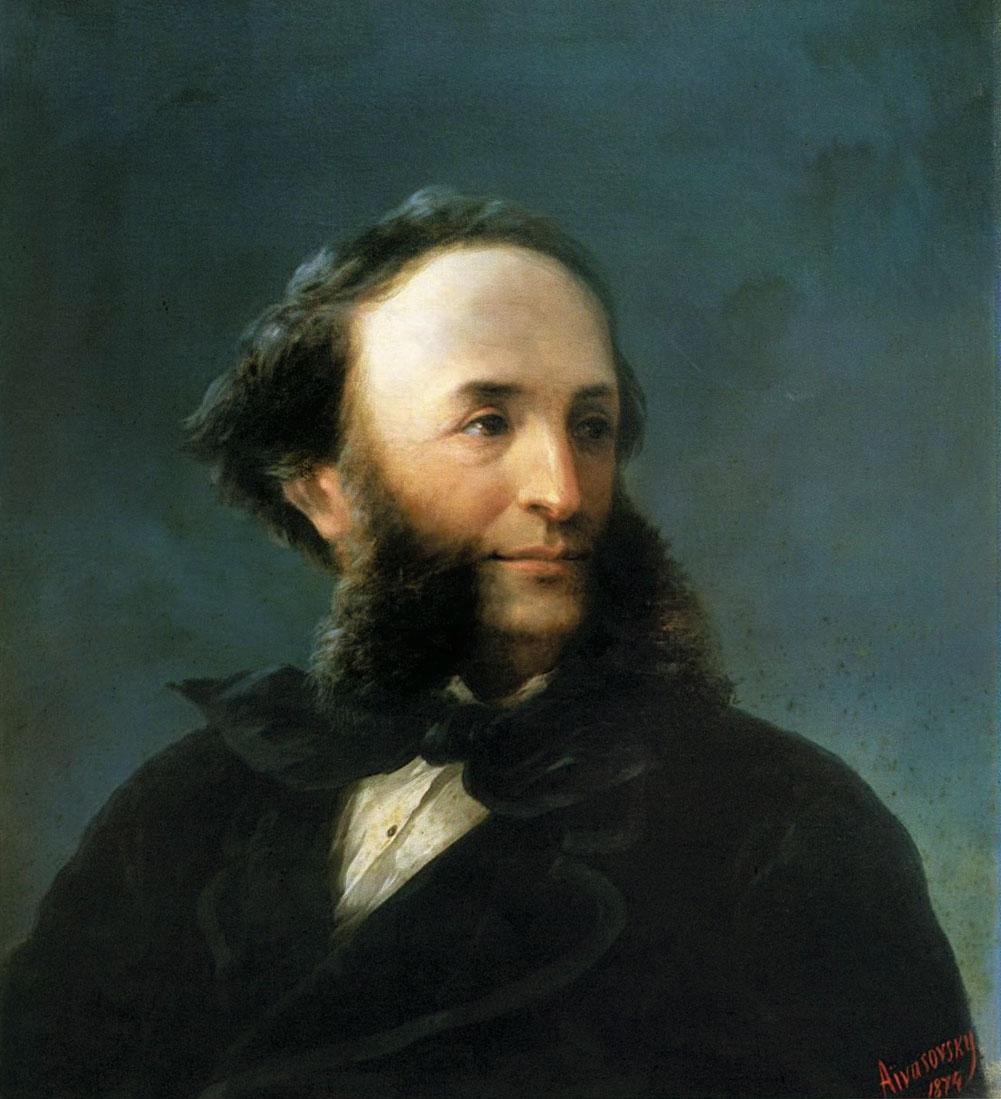 A self-portrait of Ivan Aivazovsky. (<a href="https://commons.wikimedia.org/wiki/File:Aivazovsky_-_Self-portrait_1874.jpg">Public Domain</a>)