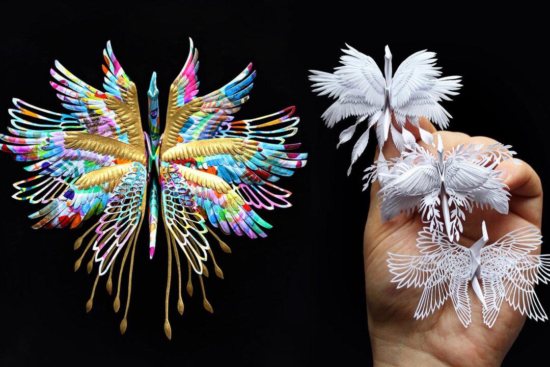 Self-Taught Origami Artist Folds Exquisitely Intricate Paper Cranes to Inspire Hope and Light in People’s Lives
