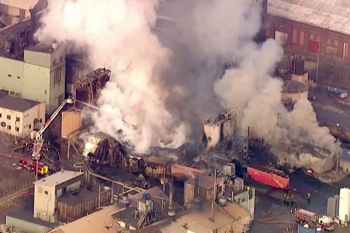 Investigation Continues into Massive Chemical Plant Fire in Illinois