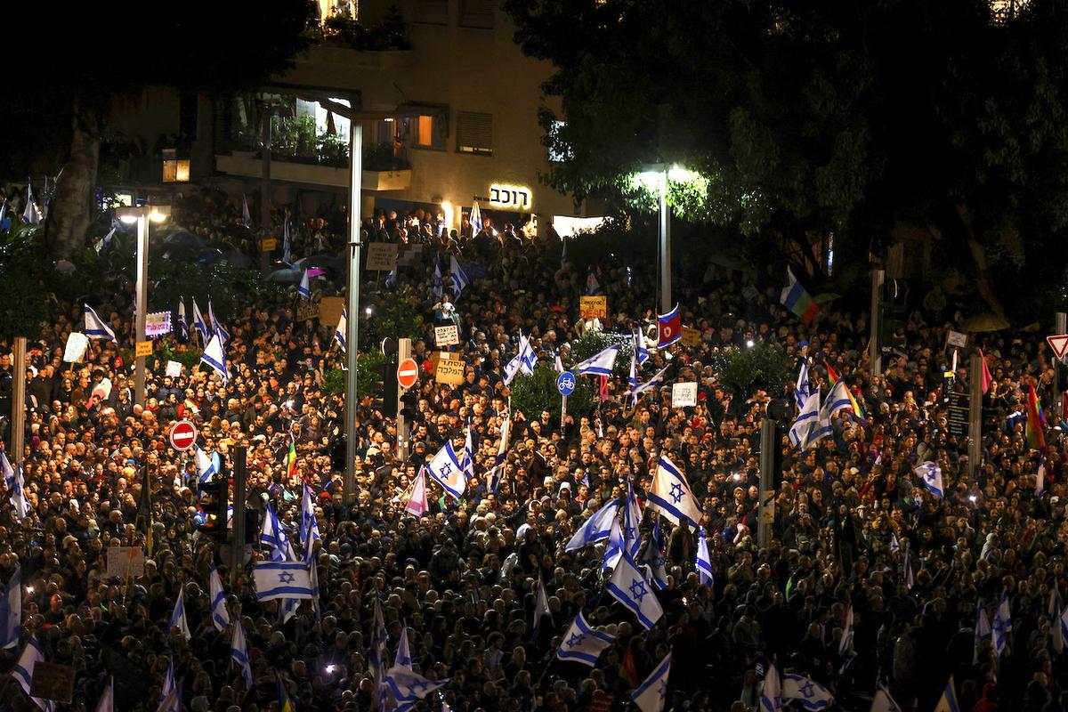 Thousands in Israel Hold Protests Against Government Plans to Overhaul Judicial System