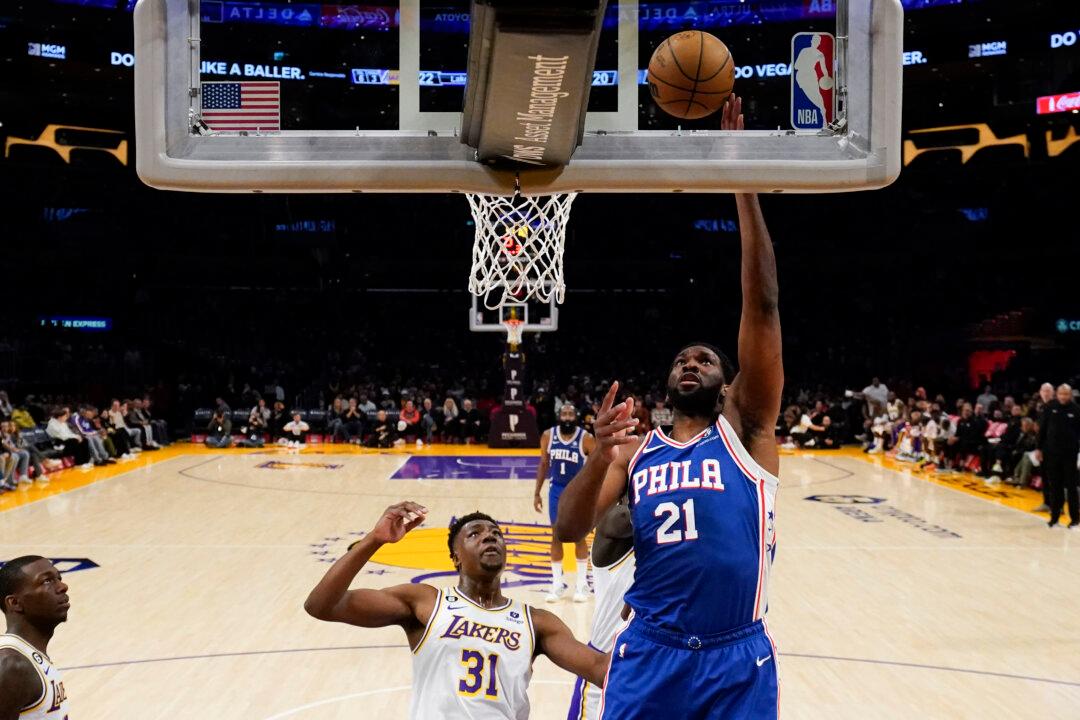 LeBron Hits 38K, but Embiid Leads 76ers Past Lakers 113–112