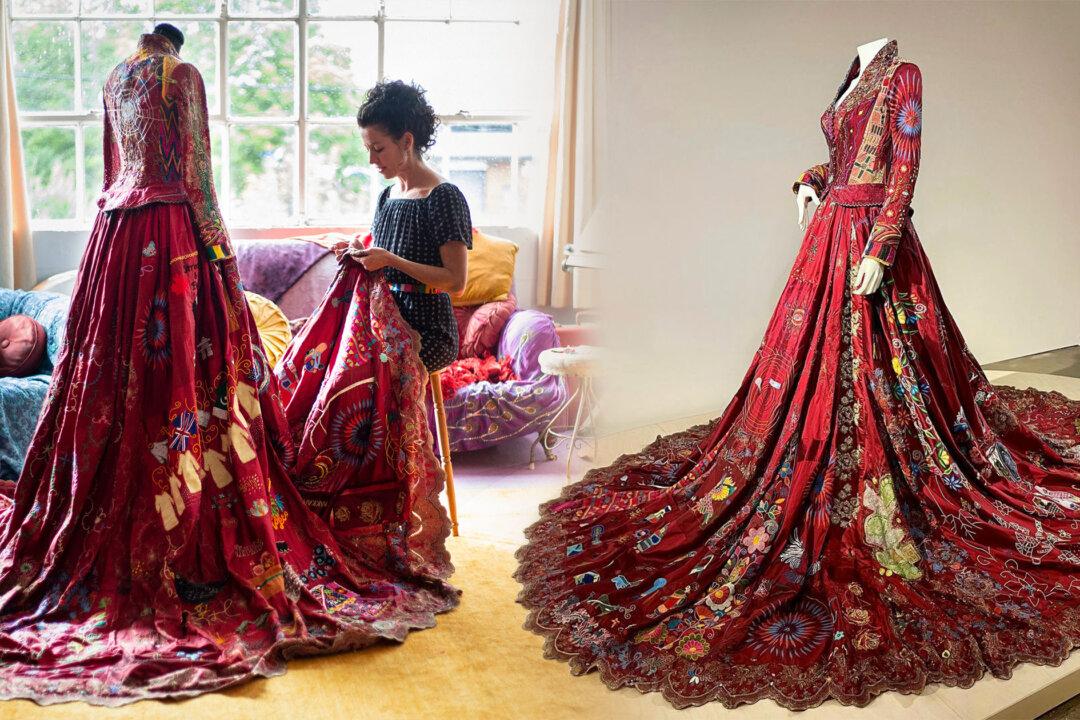 Stunning Red Dress Made by 370 Artisans in 50 Countries Over 13 Years Tells Women’s Stories