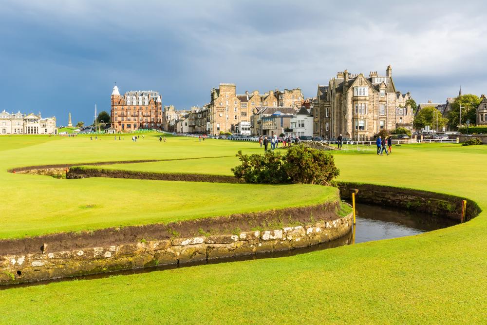 The game of golf now enjoyed by millions around the world began on the lush lawns of St Andrews, quite possibly the ultimate bucket list course. (Alizada Studios/Shutterstock)