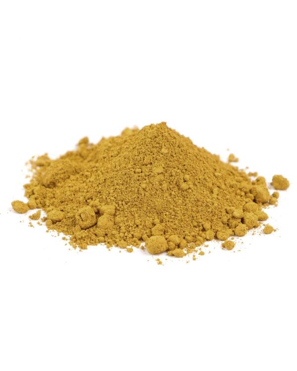 Blue Ridge yellow ocher pigment from the Blue Ridge Mountains of Virginia. (Courtesy of Natural Pigments)