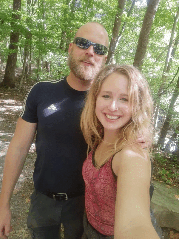 Matt and Marla Moreno are seen in the surrounding nature of their mountain home in Tennessee, after moving from the Chicago area. (Courtesy of Matt Moreno)