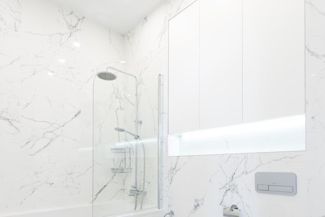 Add a Cultured Marble Liner in Shower Stall