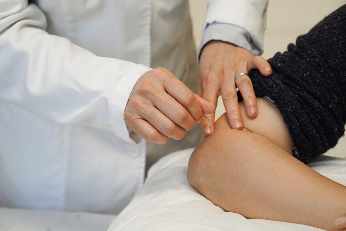 Acupuncture treatment is a key feature of traditional Chinese medicine. (Cara Ding)
