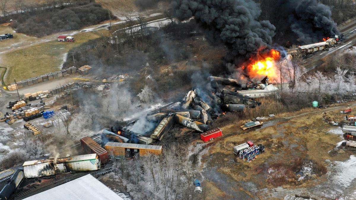 Officials Fear ‘Catastrophic’ Explosion After Major Train Derailment in Ohio