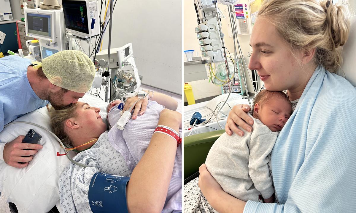 Pregnant Mom’s Migraine Turns Out to Be Brain Tumor, Says Newborn Baby Saved Her Life