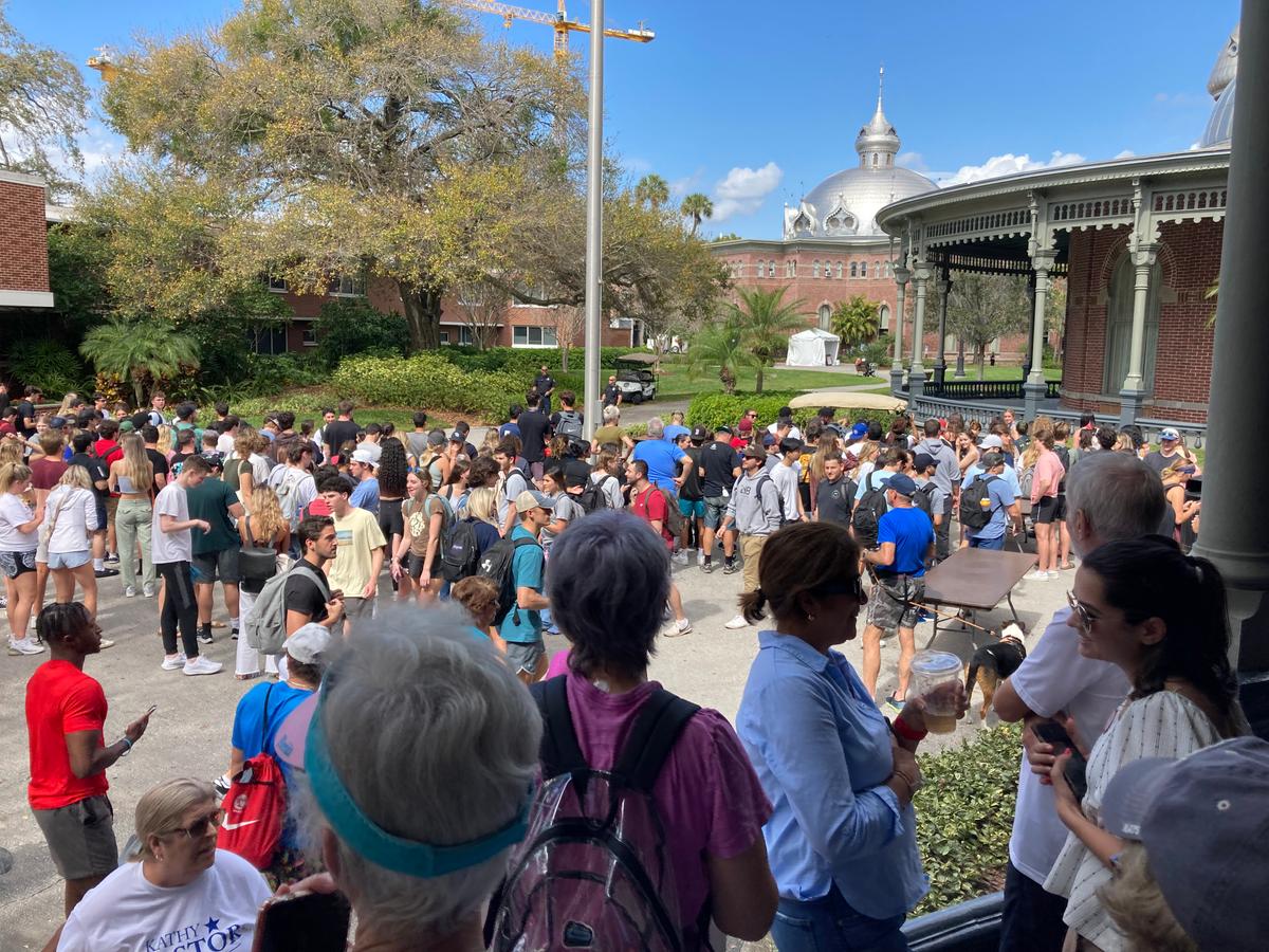 University of Tampa Students Excited by Motorcade, Not So Much by Biden