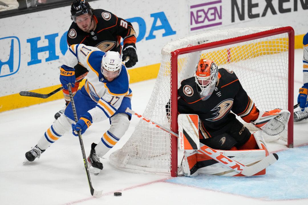 Thompson, Sabres Snap Four-Game Skid With 7–3 Win Over Ducks