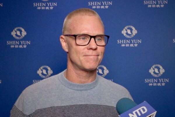 Damian Creamer attended Shen Yun’s evening show at the Phoenix Orpheum, on Feb. 19, 2023. (NTD)
