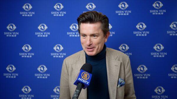 Pascal de Varine-Bohan enjoyed Shen Yun in Paris on Thursday, Feb.15, 2023. (NTD)