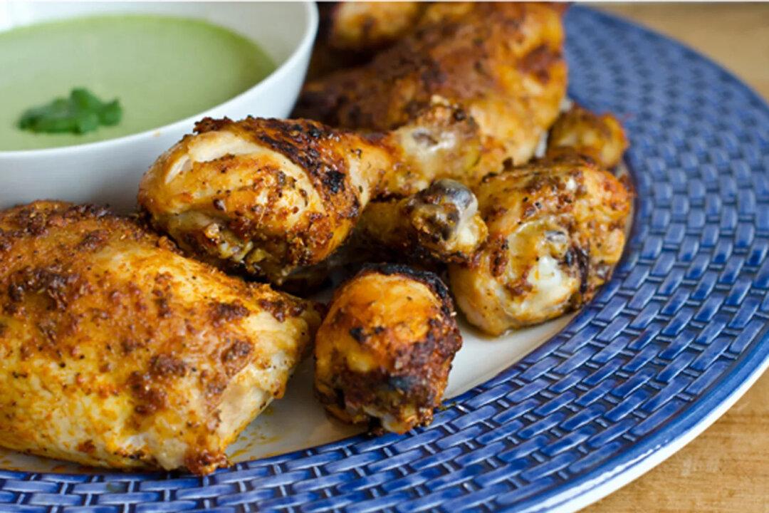 Peruvian-Style Roast Chicken With Green Sauce