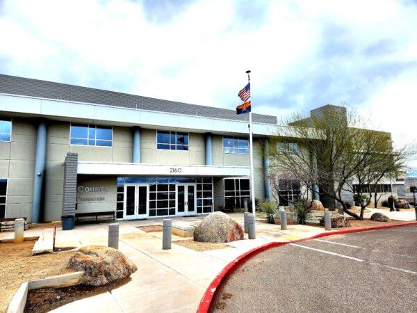 The Nogales Justice Center in Nogales, Ariz., on Feb. 22, 2023. (Allan Stein/The Epoch Times)