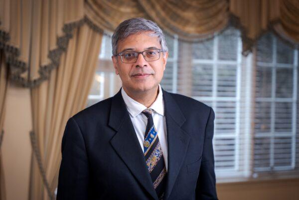Dr. Jay Bhattacharya, professor of medicine at Stanford University and one of the co-authors of the "Great Barrington Declaration," in Hartford, Conn., on Feb. 17, 2023. (Tal Atzmon/The Epoch Times)
