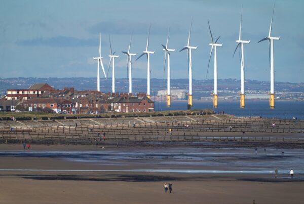 Teesside Wind Farm, England, on Oct. 6, 2020. (Owen Humphreys/PA Media)