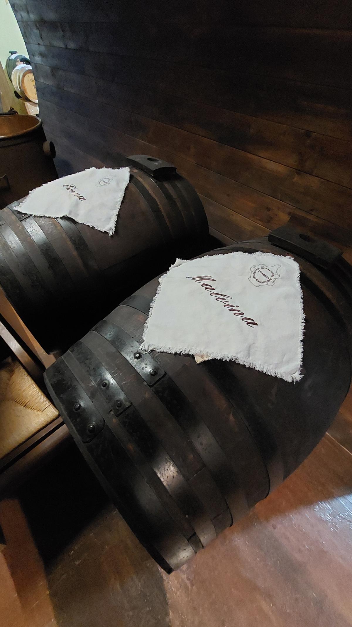 The "mother" barrels are given feminine names. (Kevin Revolinski)