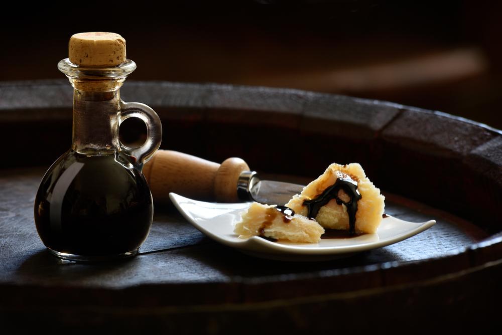 A few drops on a chunk of Parmigiano Reggiano is a simple but classic pairing. (barbajones/Shutterstock)