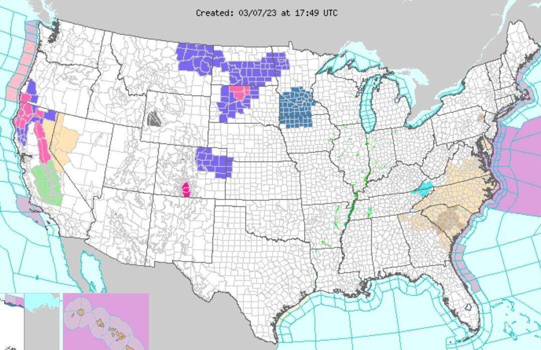 Federal Agency Issues Warnings in ‘Atmospheric River’ Forecast