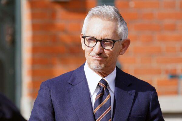BBC's "Match of the Day" presenter Gary Lineker outside his home in London, on March 11, 2023. (James Manning/PA via AP)