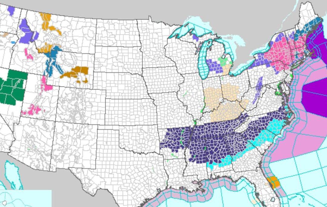 New Warnings Issued as Nor'easter to Rapidly Intensify Before Hammering East Coast