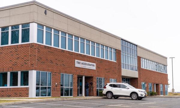 The office building that houses the Orange County Industrial Development Agency in New Windsor, N.Y., on Feb. 22, 2023. (Cara Ding/The Epoch Times)