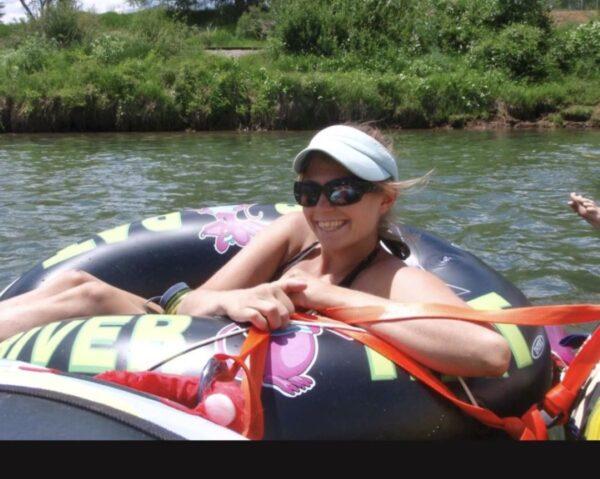 Coral Amayi floats down the Animas River near Durango, Colorado in July, 2010. This was one of the last photos taken before her camera was lost. (Courtesy Coral Amayi)