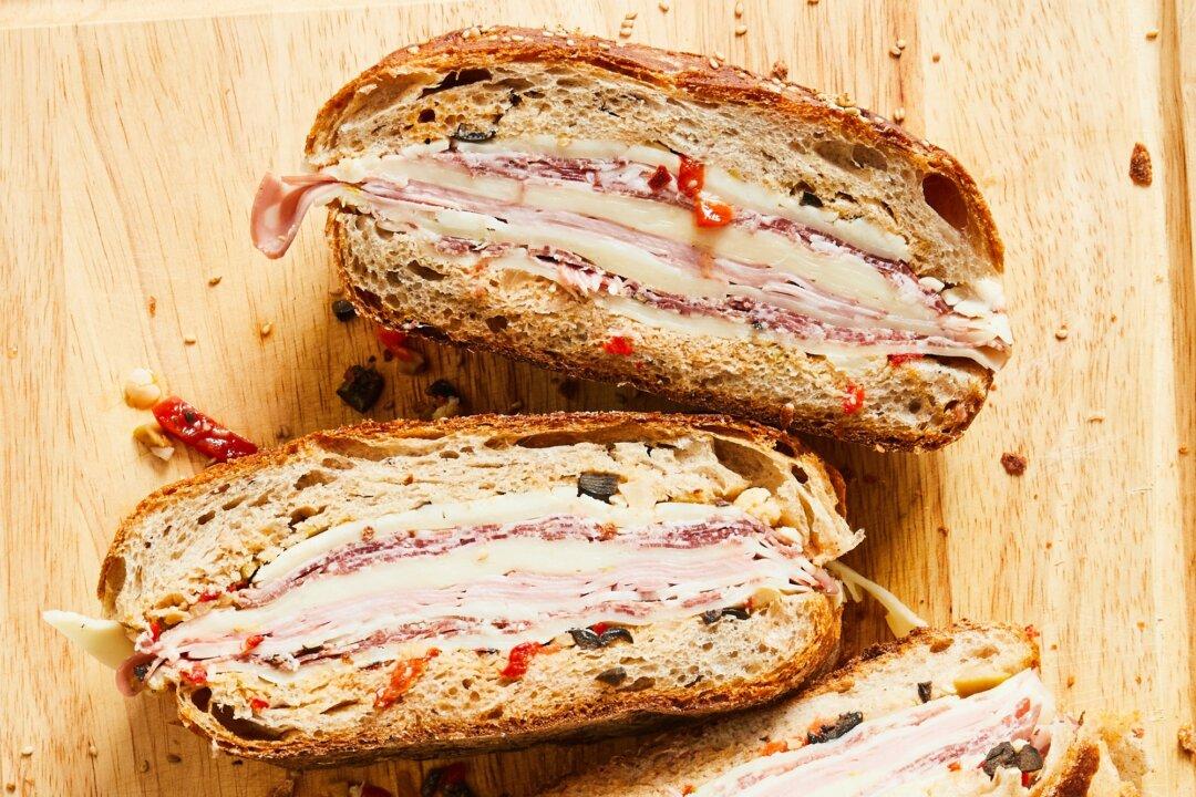 This Over-the-Top Muffuletta Sandwich Is a Meat-Lovers Dream