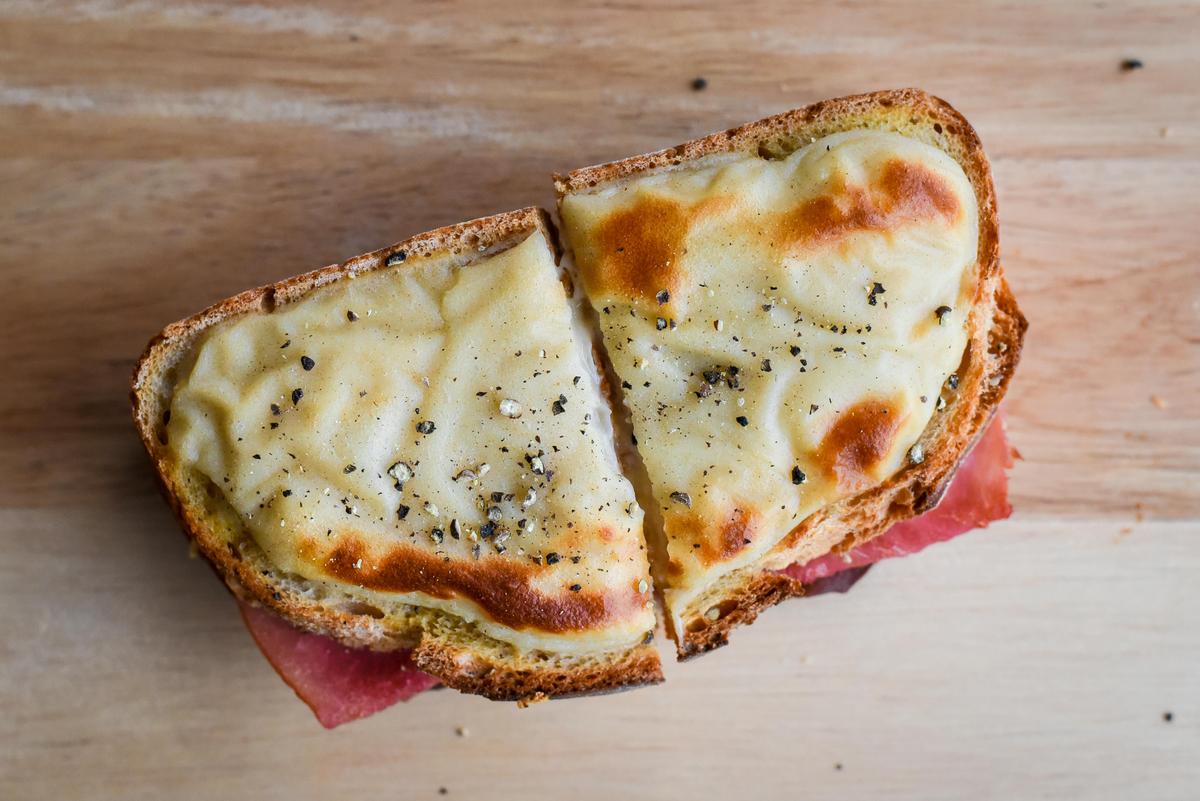 Each component of the croque monsieur is carefully chosen to create an authentic French bistro classic. (Audrey Le Goff)