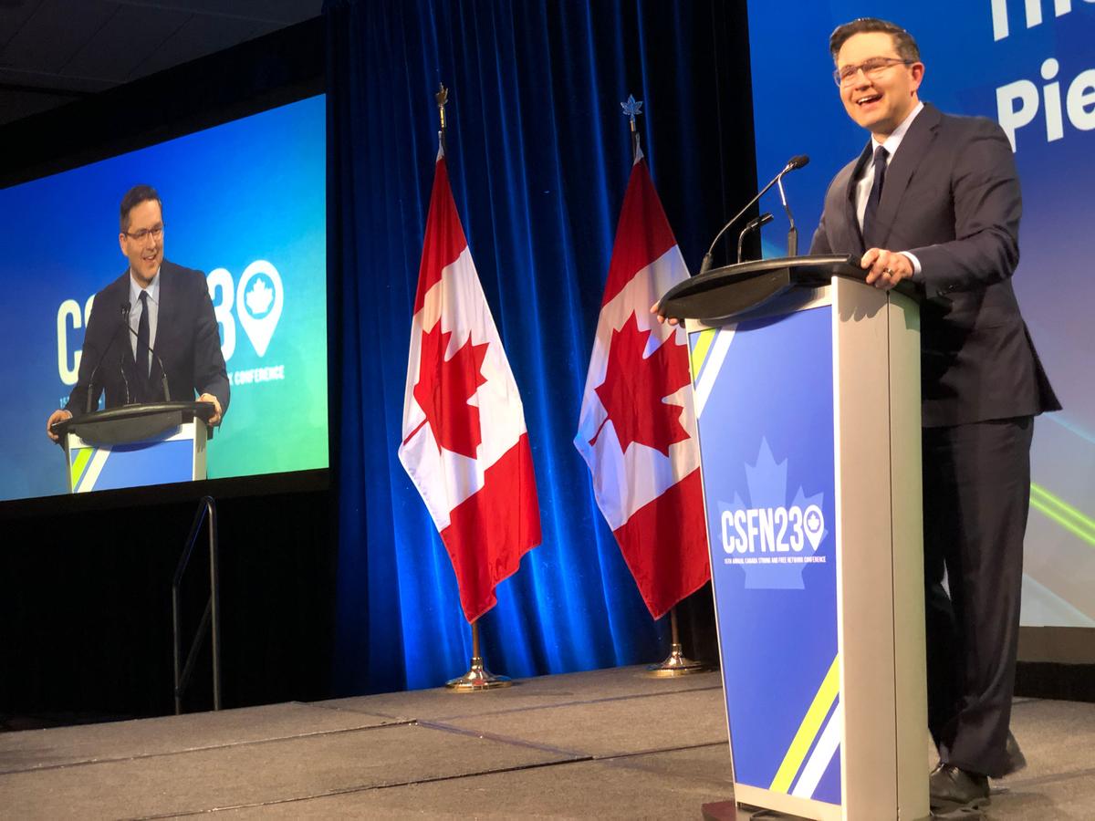 Poilievre Says He Will Stand Up to ‘Woke’ Corporations