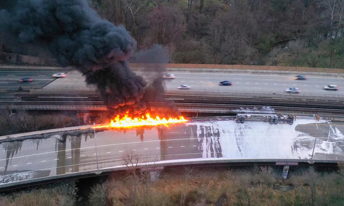Fiery Maryland Tanker Crash Injures Driver, Closes Lanes