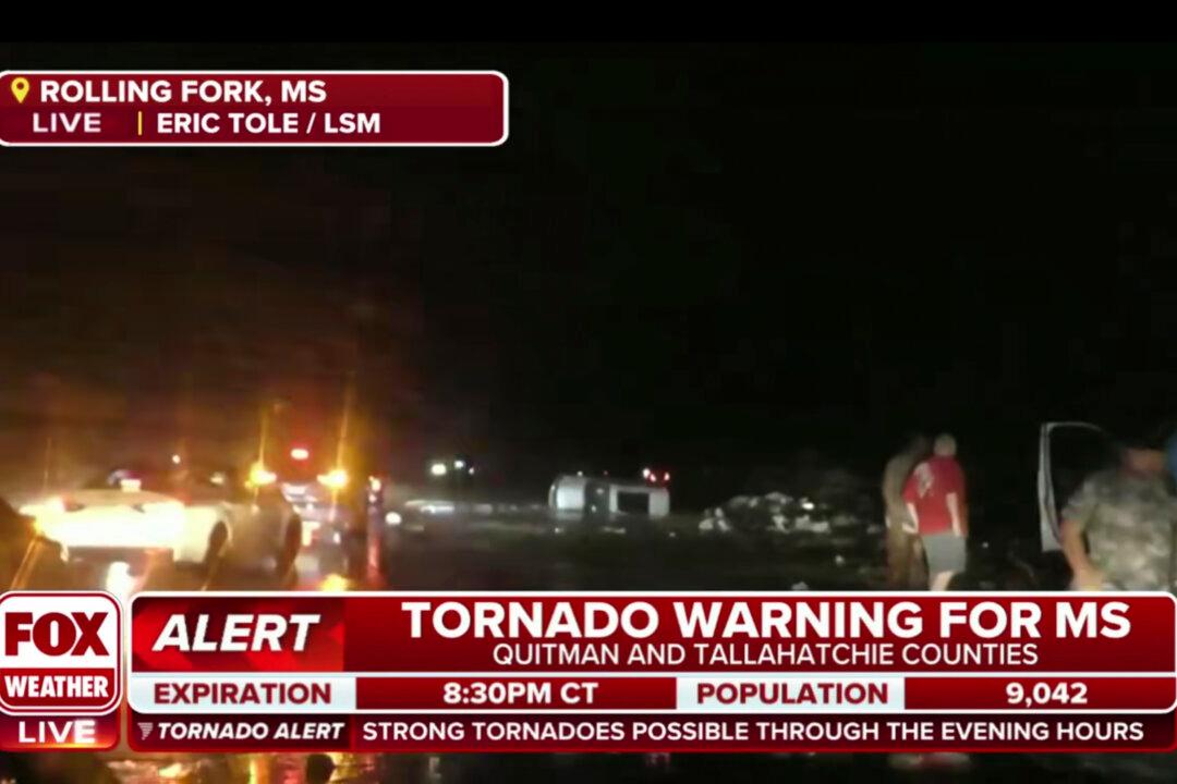 Widespread Damage as Tornado Moves Through Mississippi