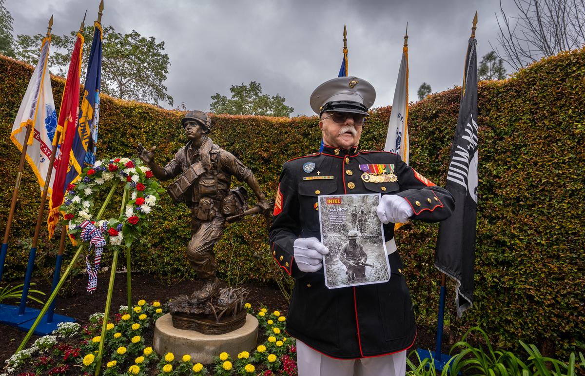 National Vietnam War Veterans Day Honored at Nixon Library With Unveiling of New Statue