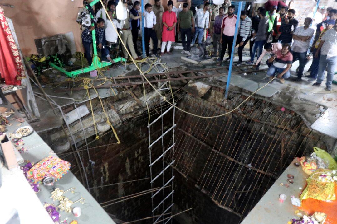 36 Bodies Found Inside Well After Collapse at Indian Temple