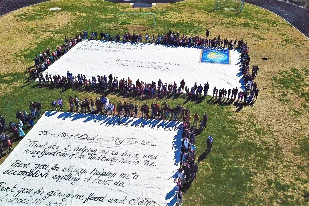 What Does It Take to Write a Thank You Letter the Size of a School Gym?