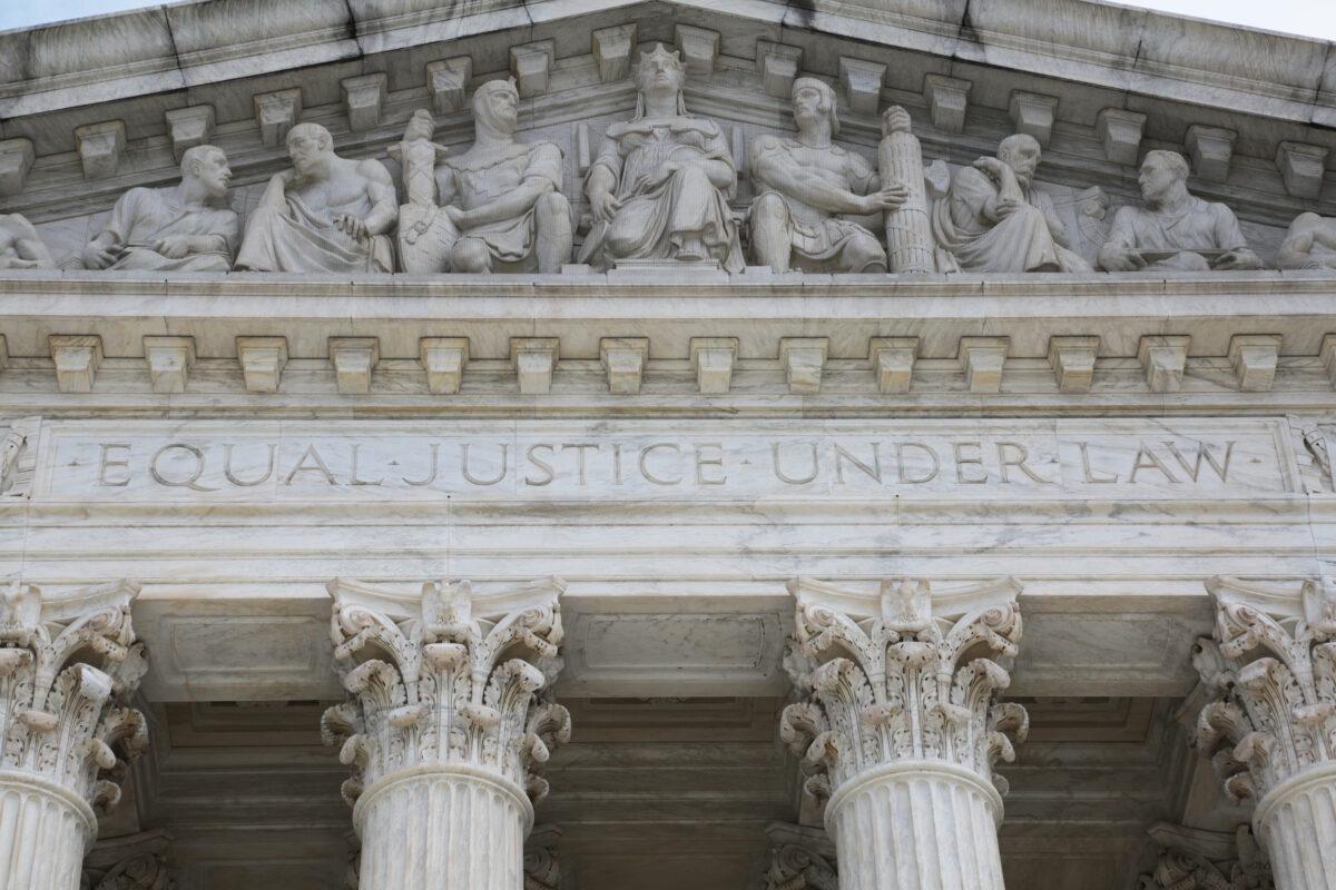 The U.S. Supreme Court in Washington on March 23, 2023. (Richard Moore/The Epoch Times)