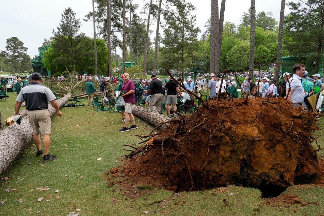 Storms Bring Down Trees at Masters, Play Halted in 2nd Round