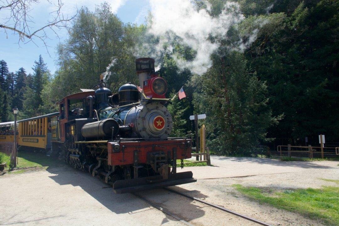 A Ride on Roaring Camp’s Redwood Train in Felton, California