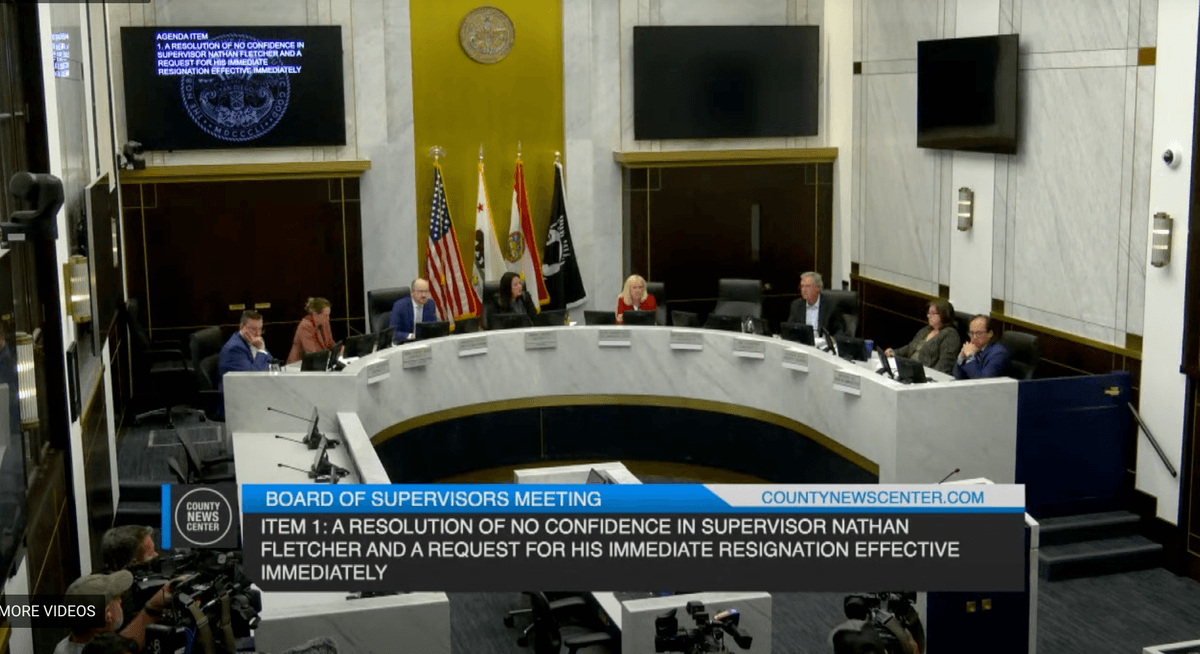 San Diego Supervisors Approve ‘No Confidence’ Vote Against Nathan Fletcher