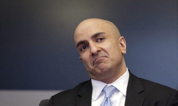 Minneapolis Fed President Neel Kashkari speaks during an interview at Reuters in New York, on Feb. 17, 2016. (Brendan McDermid/Reuters)